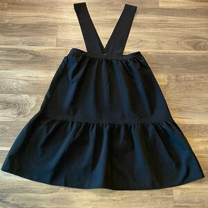 Hayden Los Angeles Suspender Skirt Black  Women’s Size Medium Side Zip Unlined